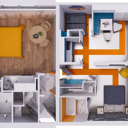 Apartment Navette & Planete - Espace - 2 100-100 Insolite