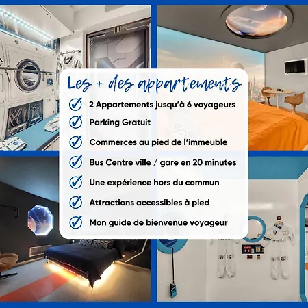 Navette & Planete - Espace - 2 100-100 Insolite Apartment *