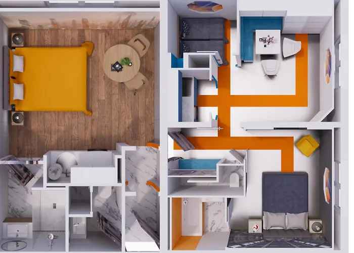 Apartment Navette & Planete - Espace - 2 100-100 Insolite